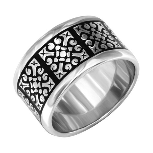 Серебряное кольцо с эмалью