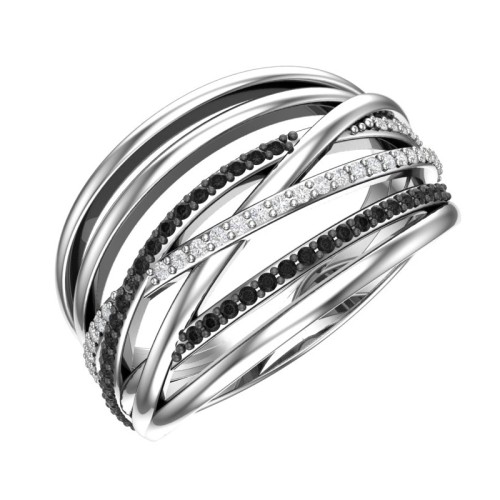 Серебряное кольцо с фианитом