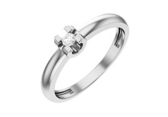 Серебряное кольцо с фианитом