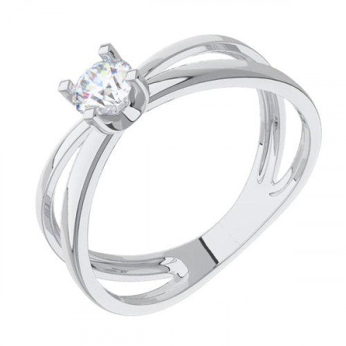 Серебряное кольцо с фианитом