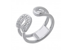 Серебряное кольцо с фианитом