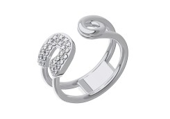 Серебряное кольцо с фианитом