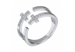 Серебряное кольцо с фианитом