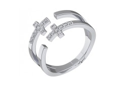 Серебряное кольцо с фианитом