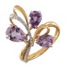 Золотое кольцо с аметистом