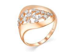 Золотое кольцо с фианитом