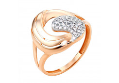 Золотое кольцо с фианитом