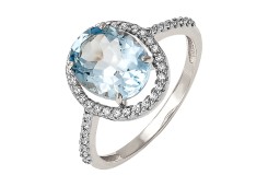 Серебряное кольцо с кварцем