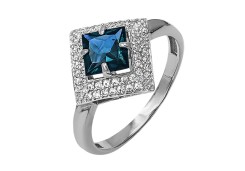 Серебряное кольцо с кварцем