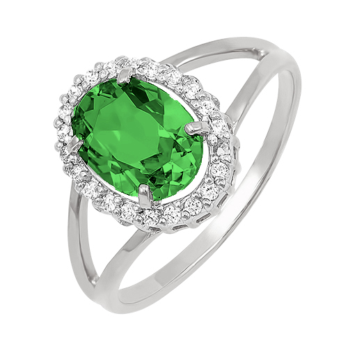 Серебряное кольцо с кварцем