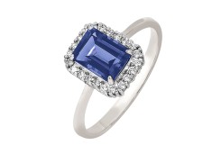 Серебряное кольцо с фианитом