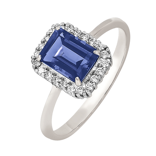 Серебряное кольцо с фианитом