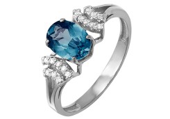 Серебряное кольцо с кварцем