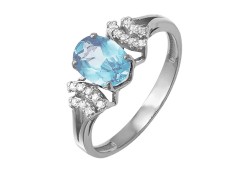 Серебряное кольцо с кварцем