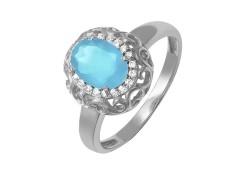 Серебряное кольцо с кварцем