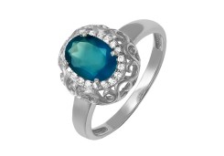 Серебряное кольцо с кварцем