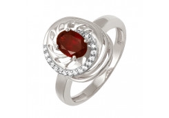 Серебряное кольцо с кварцем