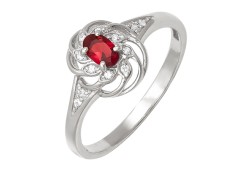 Серебряное кольцо с кварцем