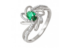 Серебряное кольцо с кварцем