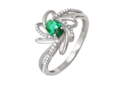 Серебряное кольцо с кварцем