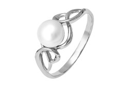 Серебряное кольцо с жемчугом