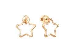 Золотые cерьги пусеты (гвоздики)