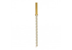 Золотая подвеска с фианитом