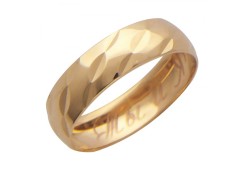 Золотое обручальное кольцо 