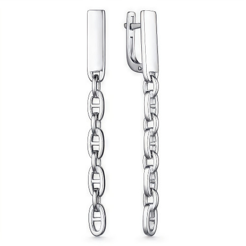 Серебряные cерьги висячие