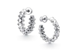 Серебряные cерьги пусеты (гвоздики)