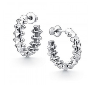 Серебряные cерьги пусеты (гвоздики)