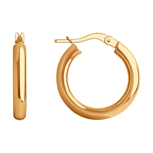 Золотые cерьги классические