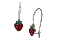 Серьги из серебра 925 пробы с эмалью