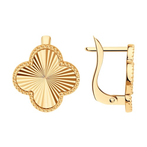 Золотые cерьги классические