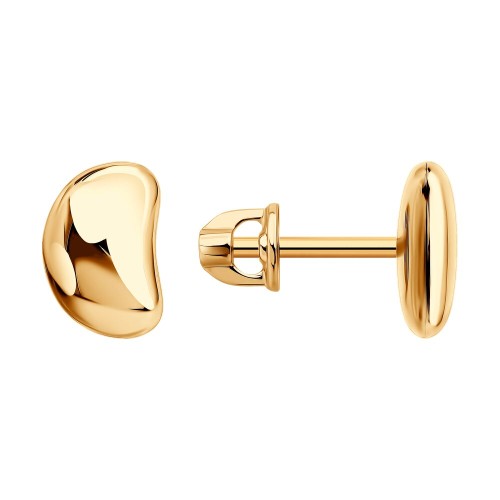 Золотые cерьги пусеты (гвоздики)