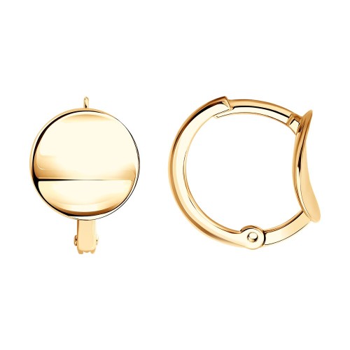 Золотые cерьги классические