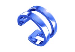 Серебряная серьга классическая с эмалью