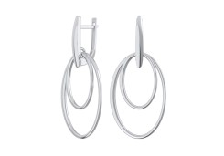 Серебряные cерьги висячие