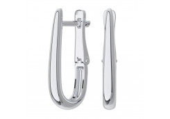 Серебряные cерьги классические