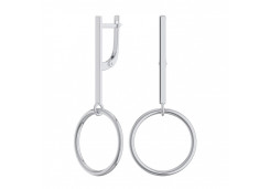 Серебряные cерьги висячие