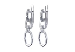 Серебряные cерьги висячие