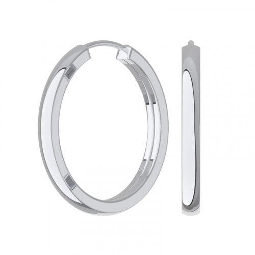 Серебряные cерьги конго