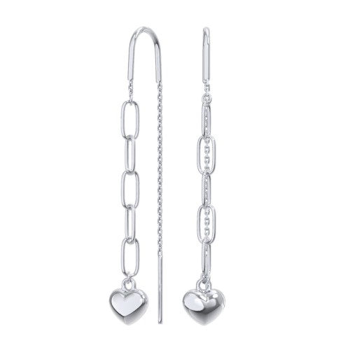 Серебряные cерьги классические