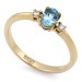 Кольцо из желтого золота с топазом