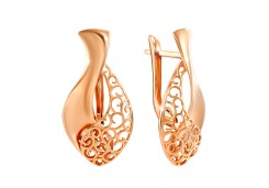 Золотые cерьги классические