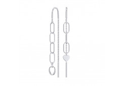 Серебряные cерьги классические