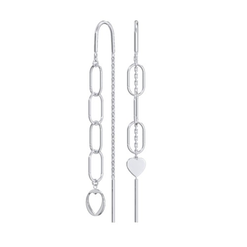 Серебряные cерьги классические