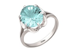 Серебряное кольцо с кварцем