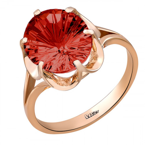 Золотое кольцо с гранатом