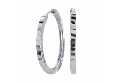 Серебряные cерьги конго